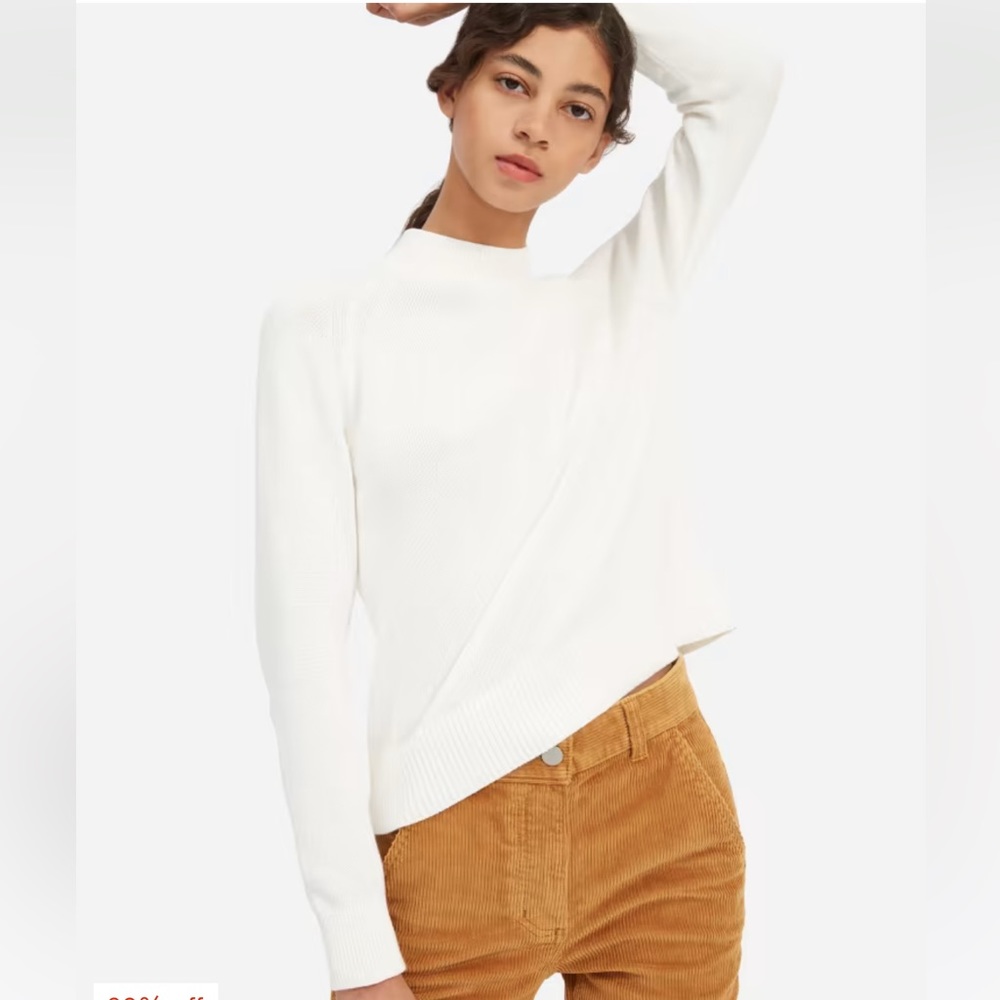 Everlane Cotton Mockneck Crop